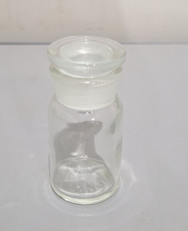 Vintage 1983 T.C.W. Co Apothecary Glass Bottle Jar 2.5 Vintage 1983 T.C.W. Co Apothecary Glass Bottle Jar 2.5