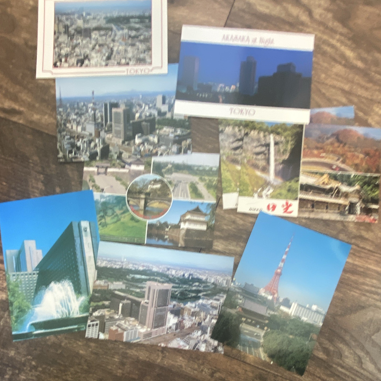 Postcard Lot Tokyo Japan Cityscape Scenic Multiple Views Topographical Paper