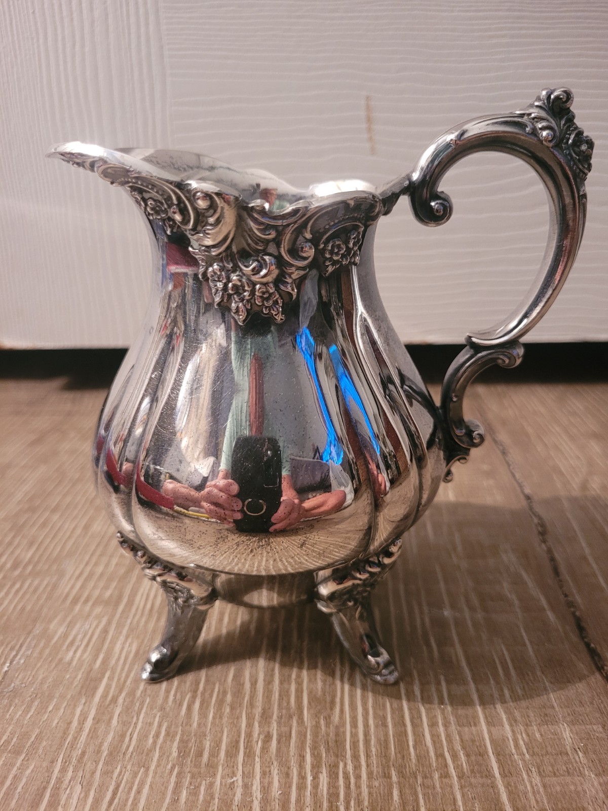 Baroque by Wallace, Silverplate Cream Pitcher