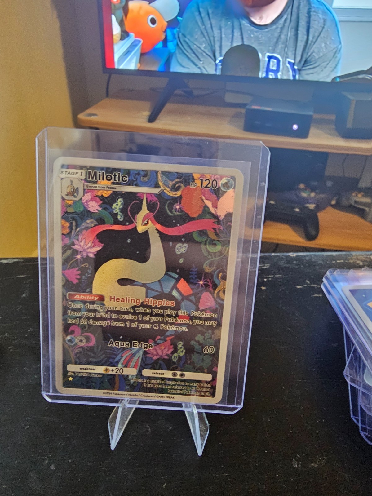 Milotic Tropical Summer Painting Style Pokémon