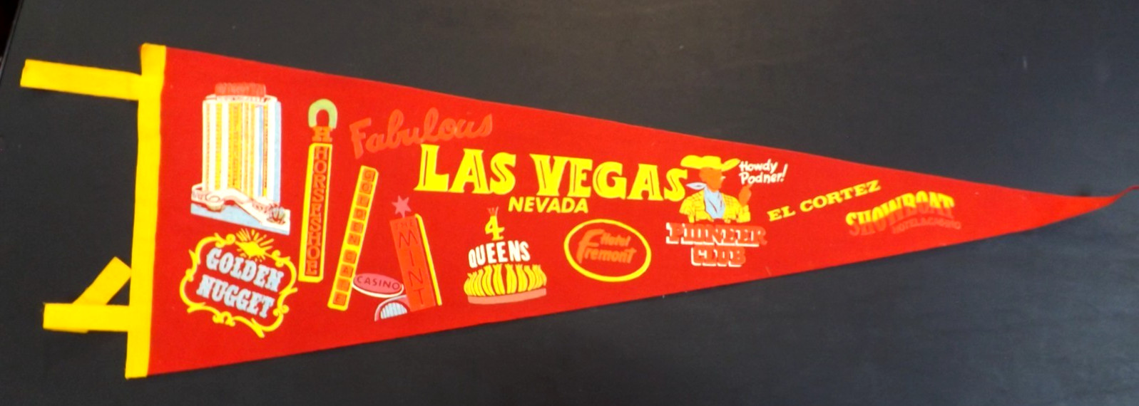 VINTAGE 1960s LAS VEGAS PENNANT 27\