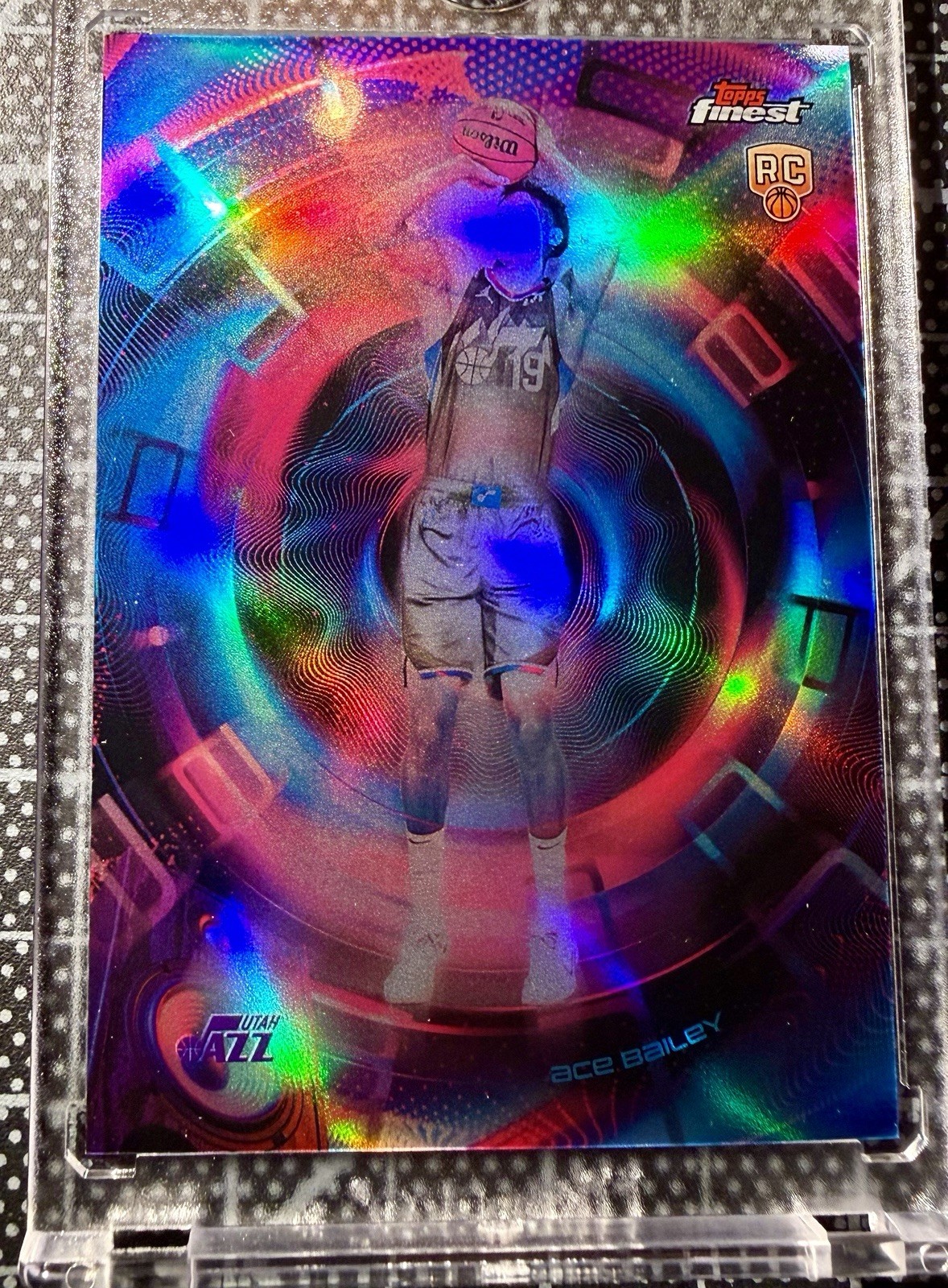 2025-26 Topps Finest Pulse ACE BAILEY NBA Rookie Card - CASE HIT SSP Utah Jazz