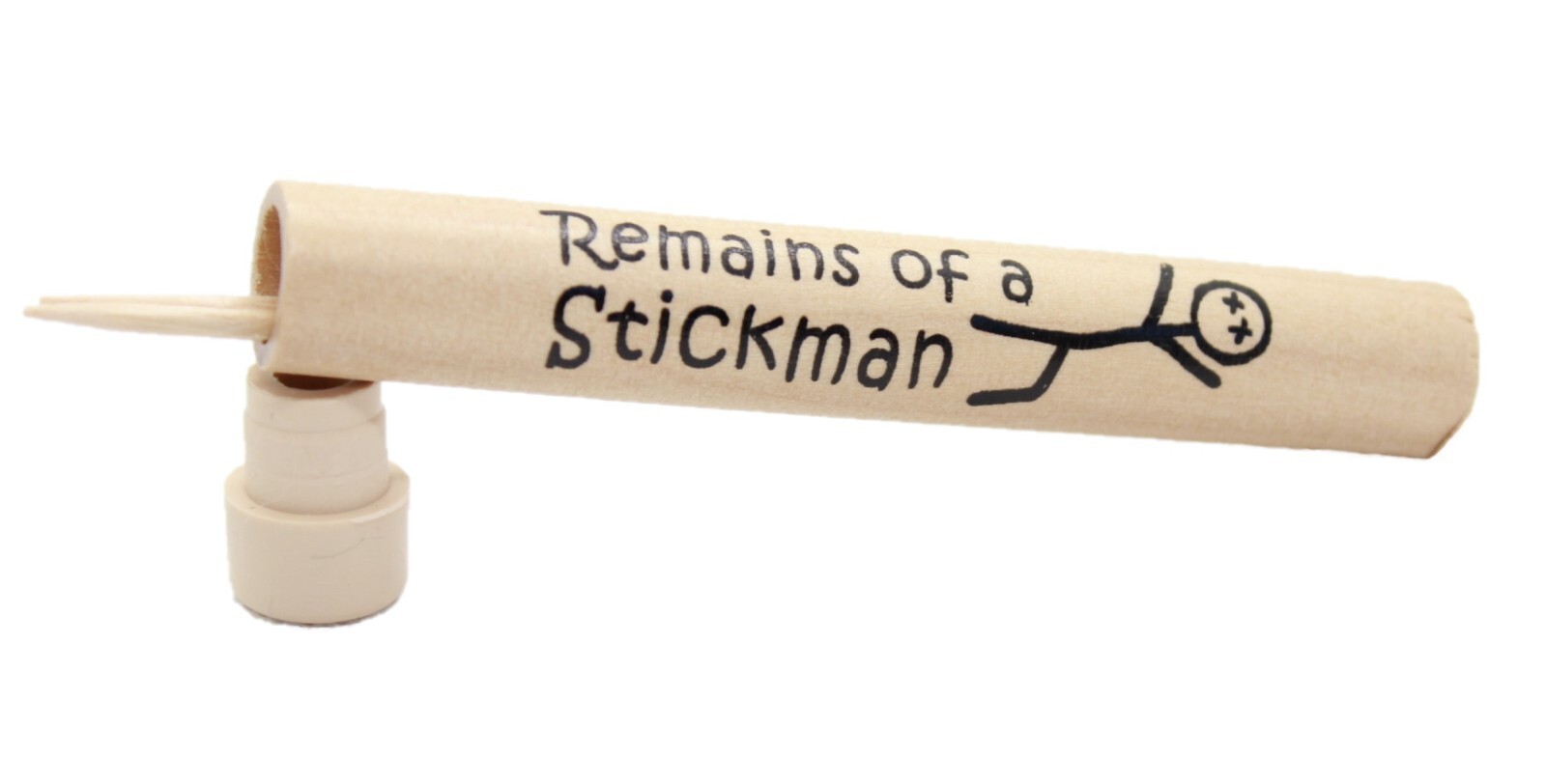 Wood Pocket Travel Toothpick Holder - with Toothpicks