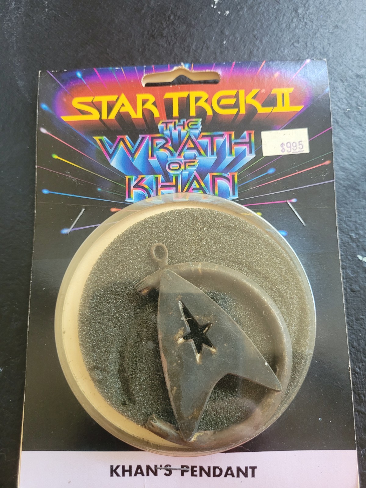 1982 Star Trek II The Wrath Of Khan Khan\'s Pendant NEW IN PACKAGE DG1077