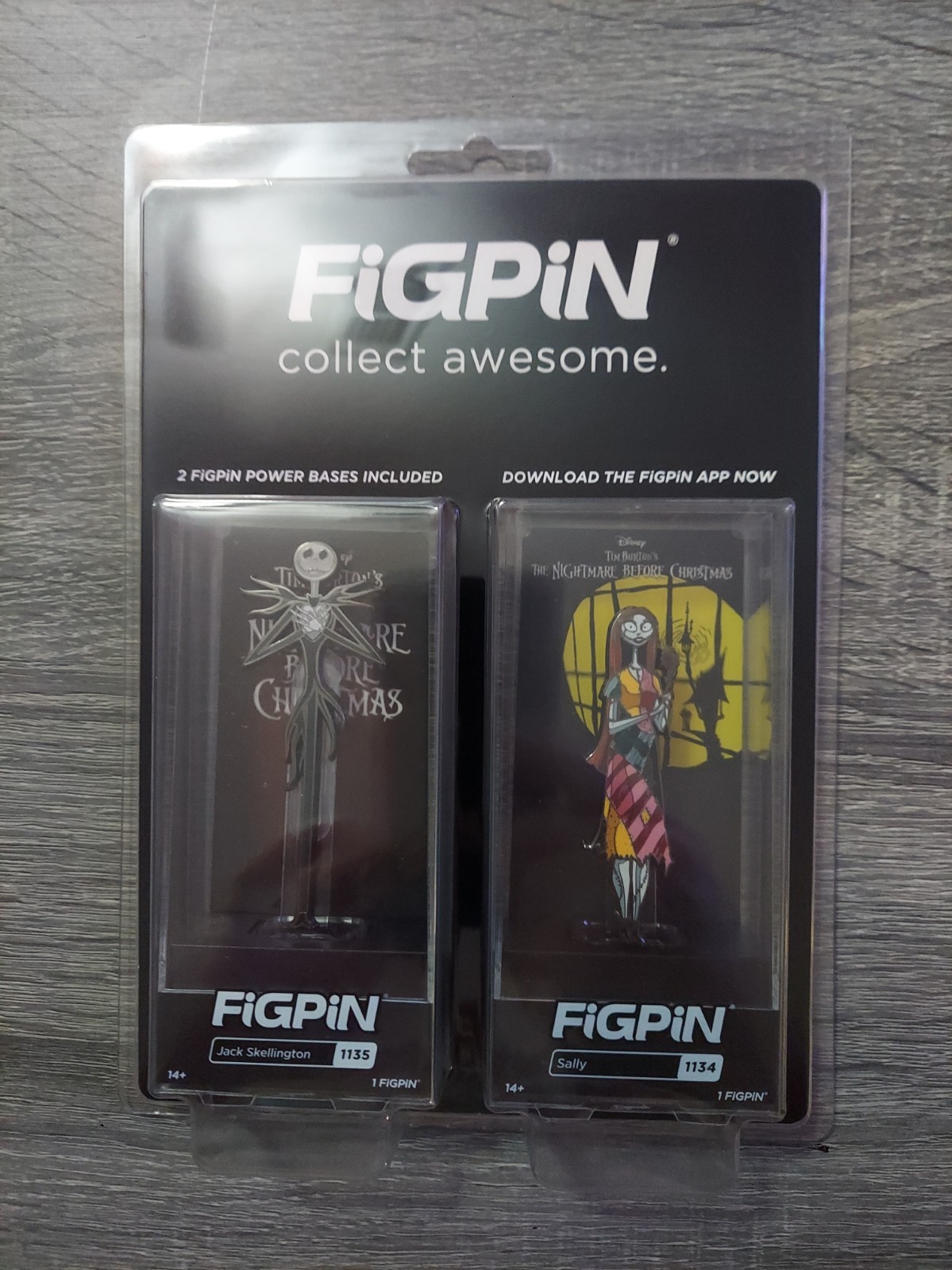 Disney' Nightmare Before Christmas FigPin Jack Skellington And Sally Bundle MIB 