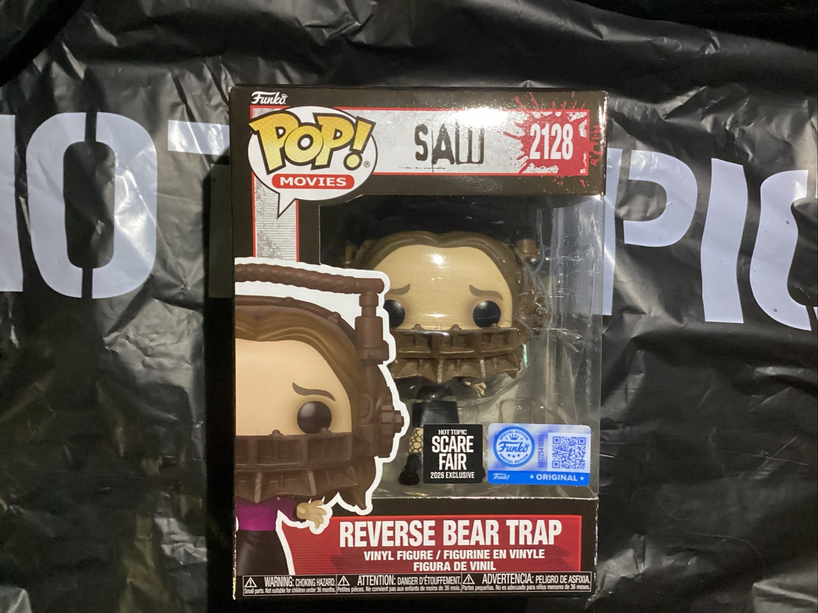 Funko Pop Saw 2128 Saw Reverse Bear Trap Hot Topic Scare Fair
