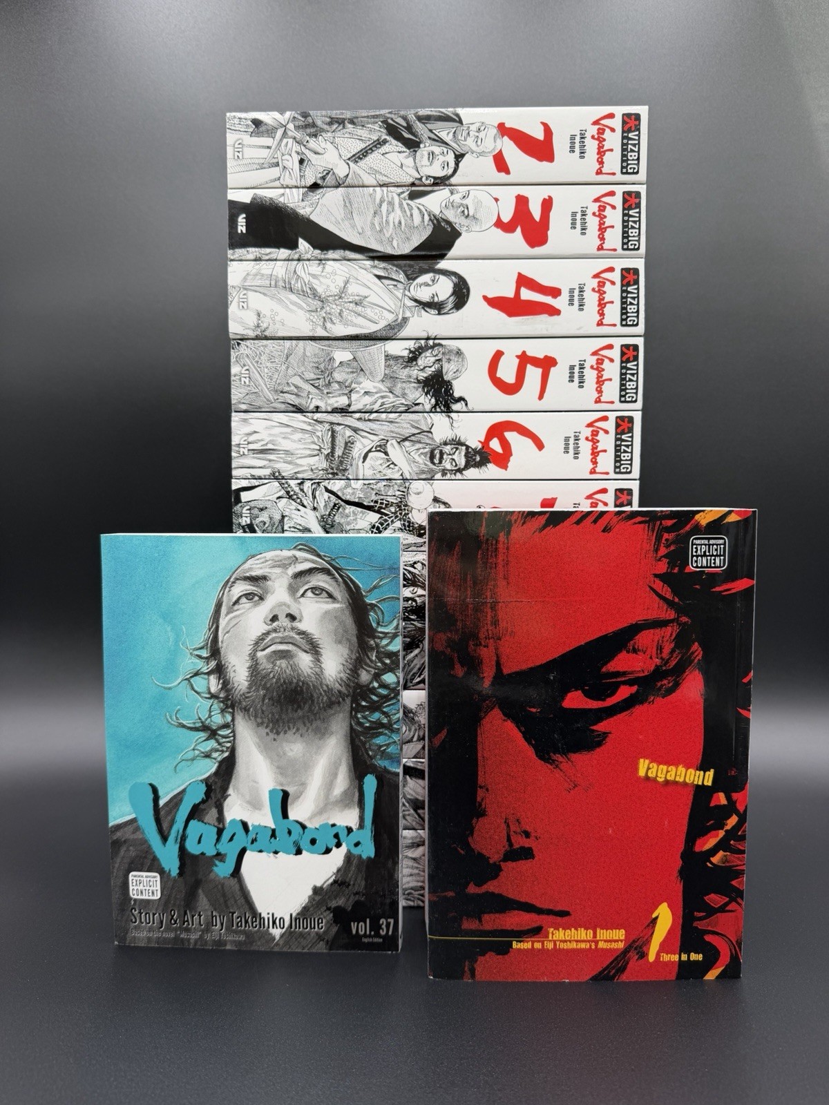 Vagabond Manga Vizbig Edition Volumes 1-12 + Vol. 37 Brand New
