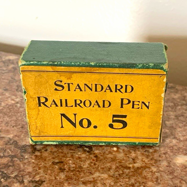 NOS Esterbrook Vintage Standard Railroad Steel Dip Pen Nibs No. 5 Full Box