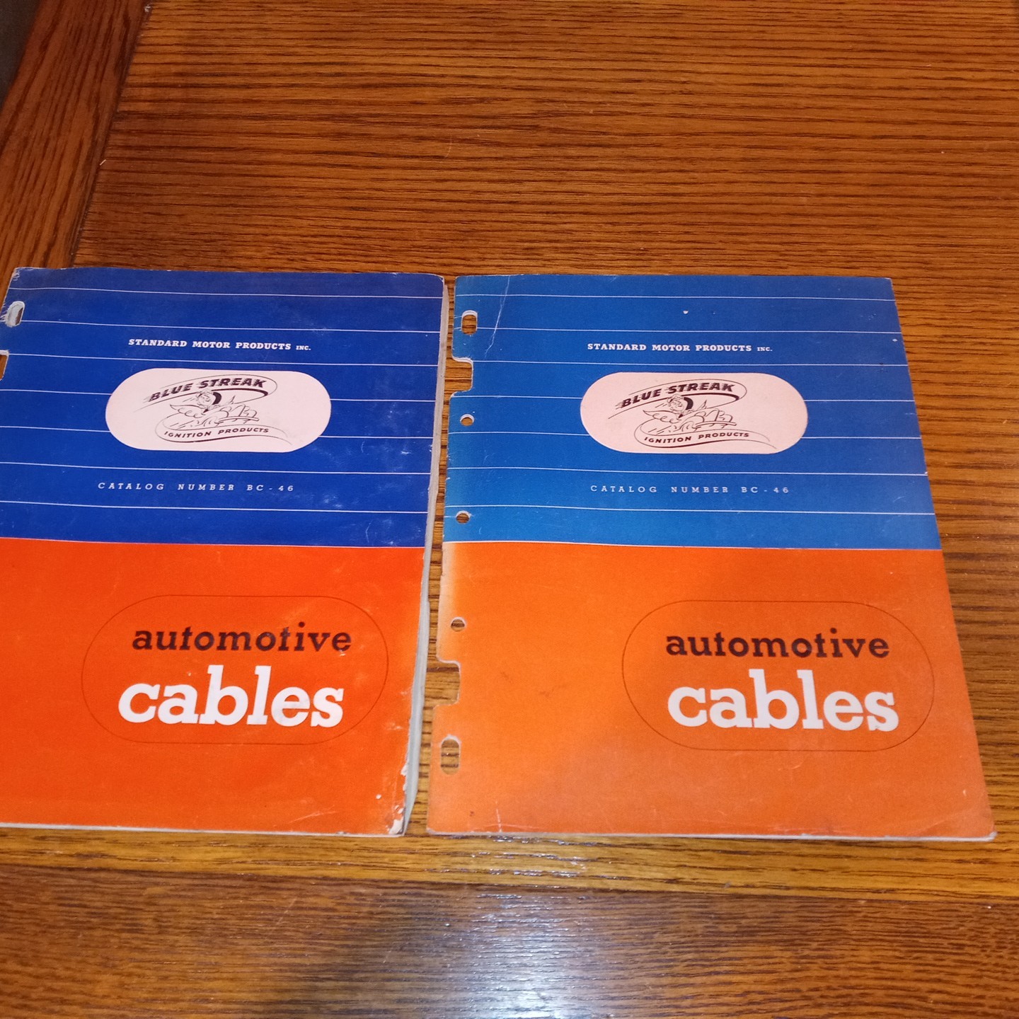 VINTAGE 1946 & 1948 BLUE STREAK CABLES & WIRING & PARTS CATALOGS VINTAGE 1946 & 1948 BLUE STREAK CABLES & WIRING & PARTS CATALOGS