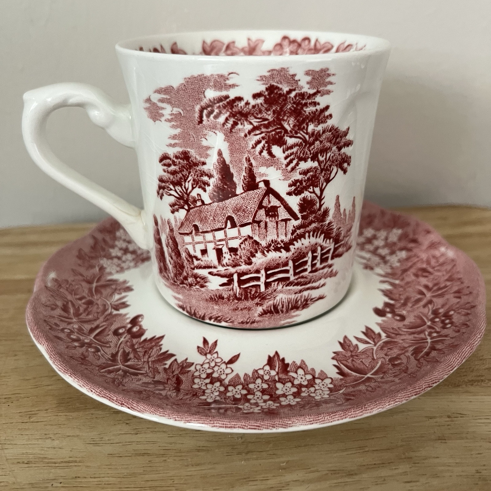 VTG  J&G  Meakin Saucer & Cup - Anne Hathaway’s Cottage - Romantic England 