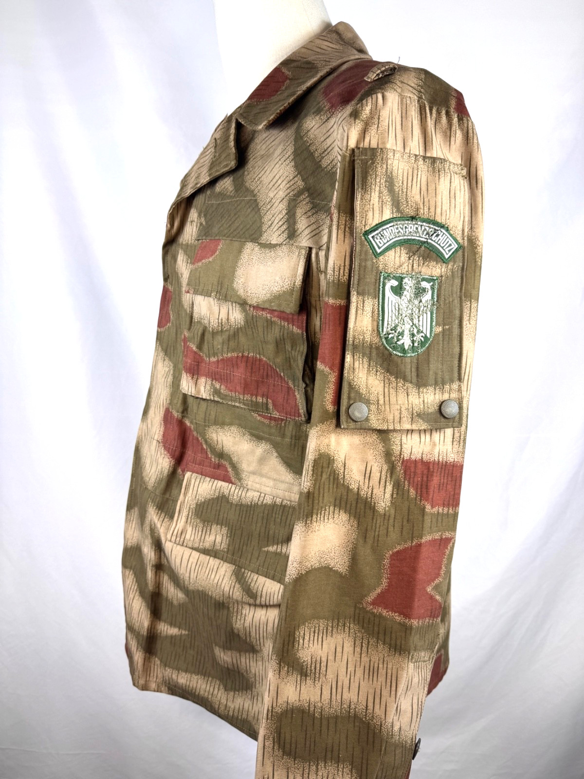 ORIGINAL VINTAGE WEST GERMAN BGS SUMPFTARN CAMOUFLAGE COMBAT JACKET - BUND