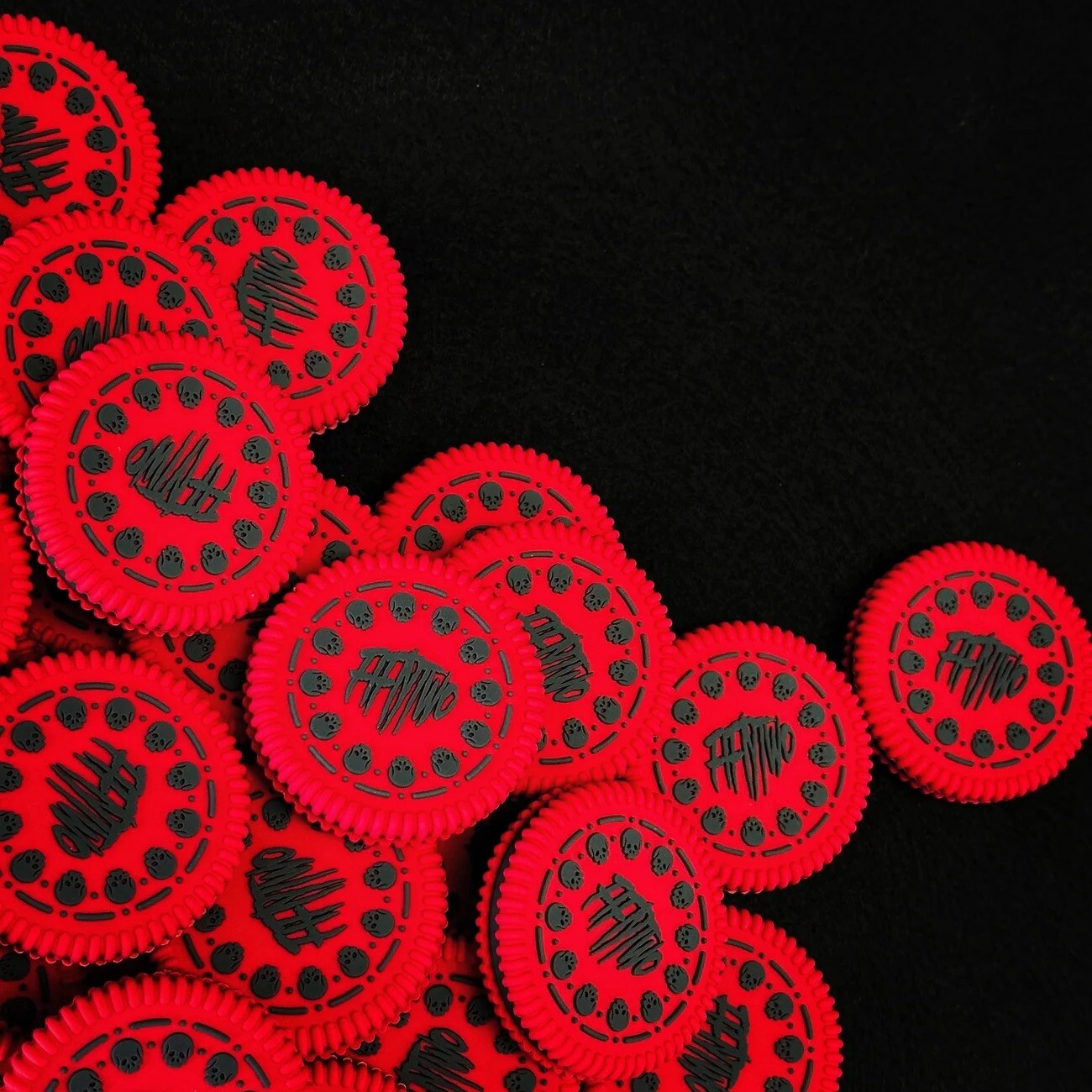 52 Graves Black Cherry Glow in the Dark Death Cookie Collectible EDC