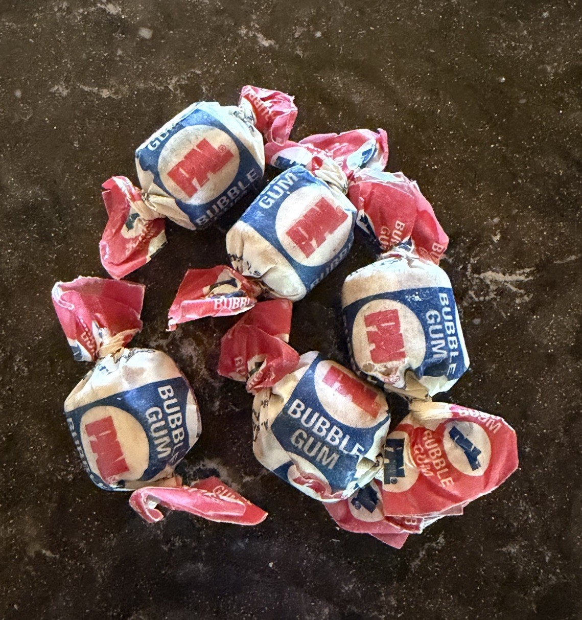 5 Vintage 1970's PAL Bubble Gum Individually Wrapped Single Pieces - UNOPENED 5 Vintage 1970's PAL Bubble Gum Individually Wrapped Single Pieces - UNOPENED