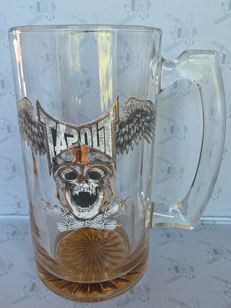 Vintage 90\'s Tapout Amber Bottom Pint Beer Mug
