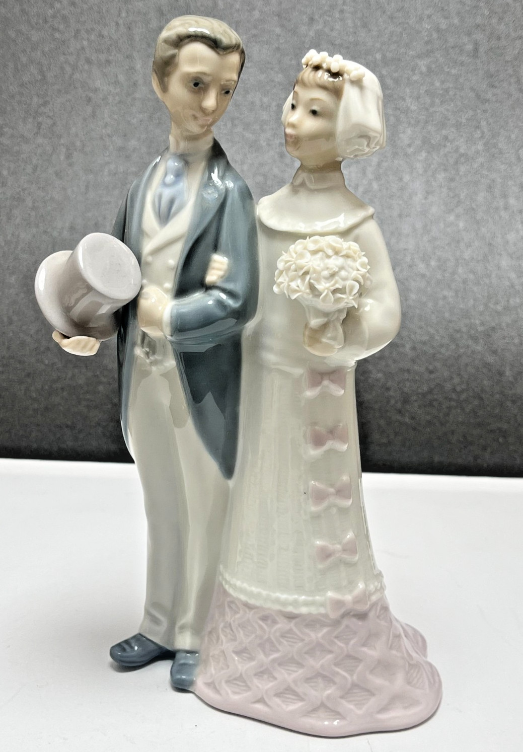 Lladro 4808 Wedding Couple Bride Groom Porcelain Figurine Retired Spain