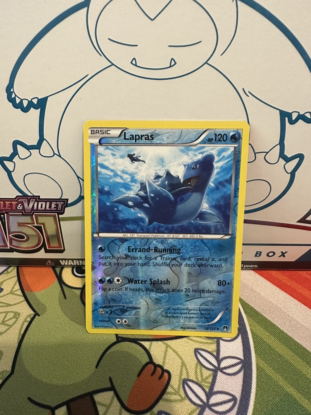 Lapras 28/122 Breakpoint Reverse Holo Pokemon LP