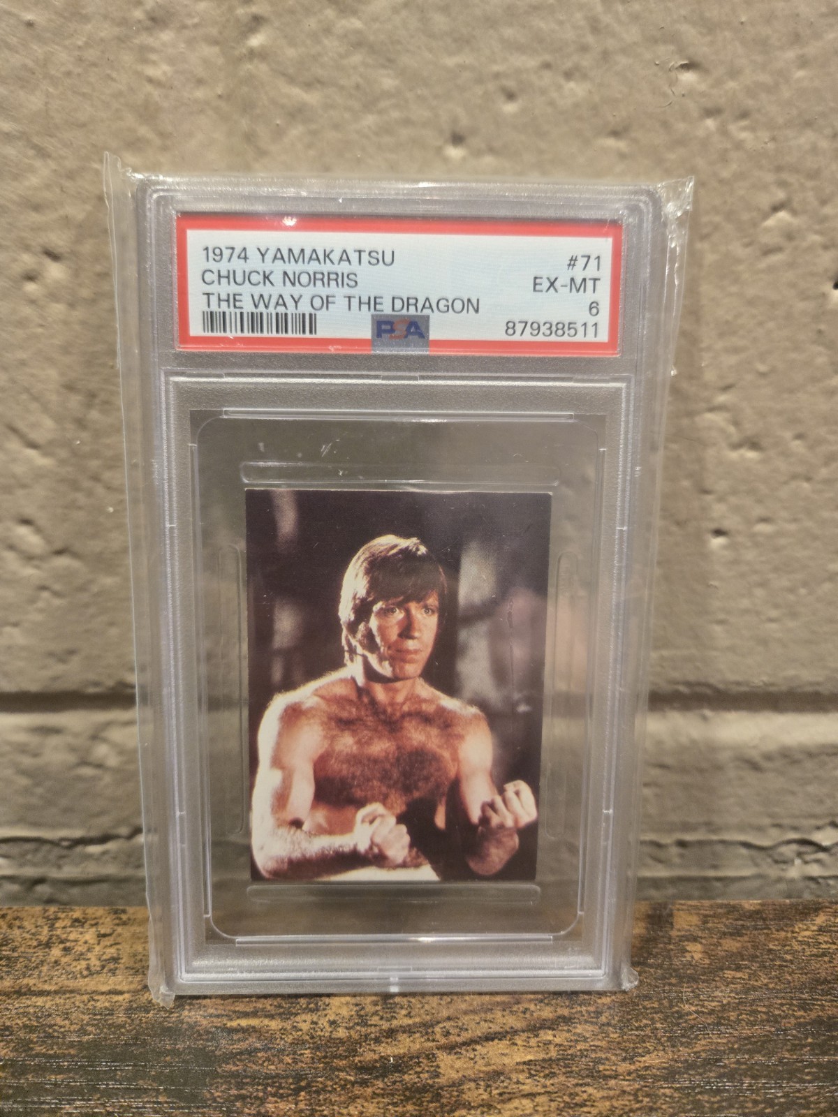 1974 YAMAKATSU THE WAY OF THE DRAGON #71 CHUCK NORRIS PSA 6