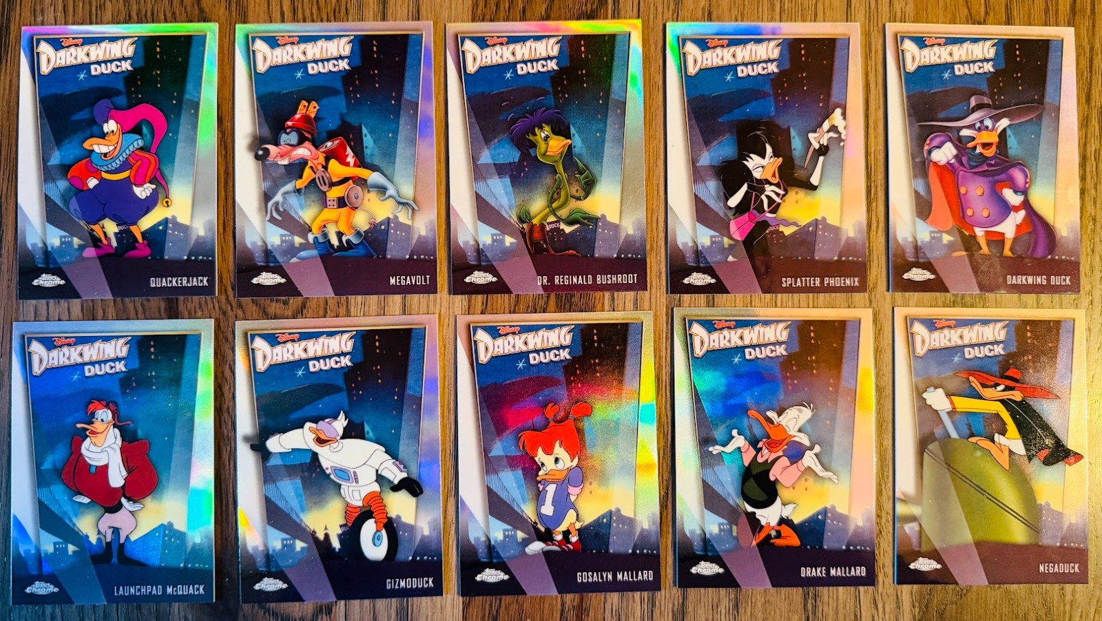 2026 Topps Chrome Disney Darkwing Duck Insert Cards- Complete your Set