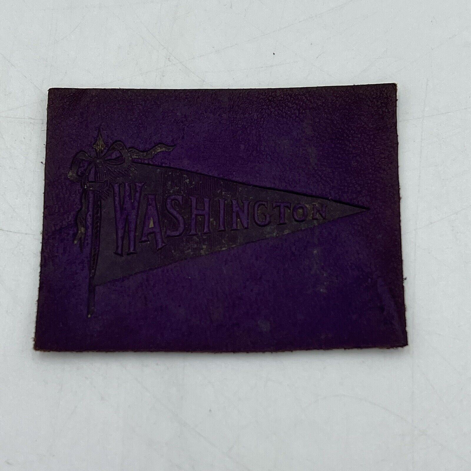 c1910s L21 tobacco / cigarette leather GEORGETOWN WASHINGTON UNIVERSITY  #1 pnt