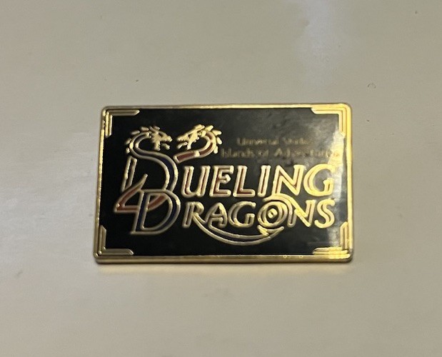 Dueling Dragons Pin Universal Studios Vintage Retired Rare