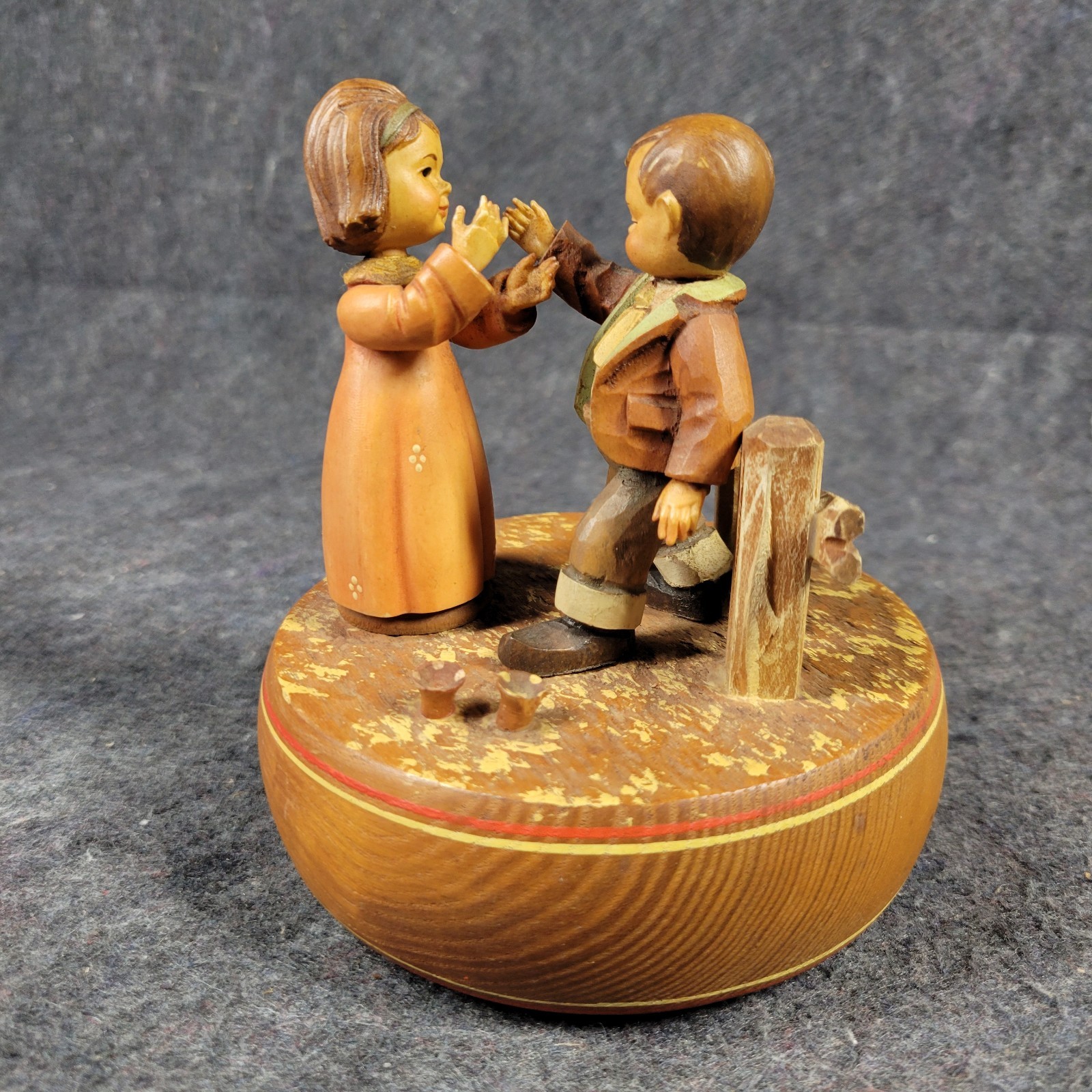 Vintage Wooden Music Box \