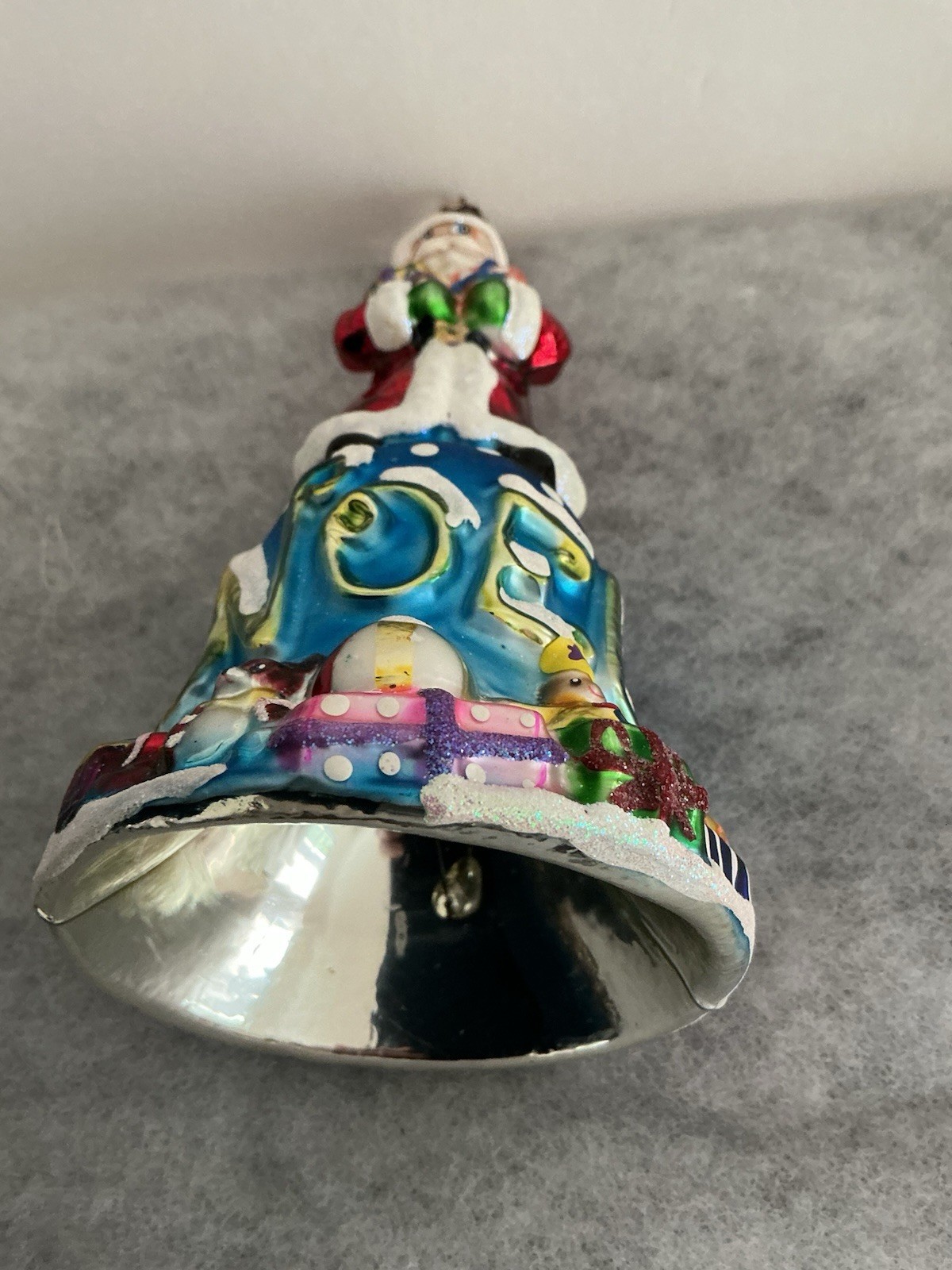 Christopher Radko Santa Bell Ornament