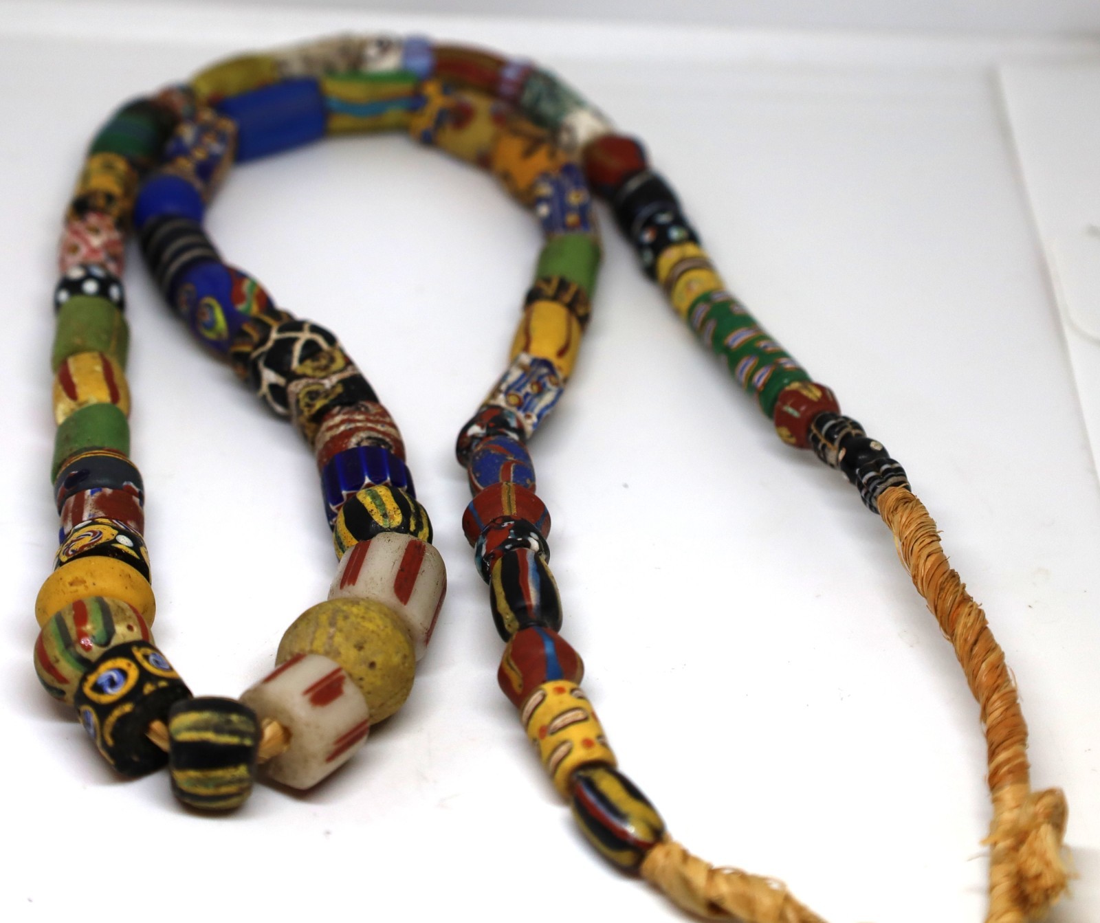 Beautiful Ancient Roman Phonetian Venetian African Glass Trade Bead Necklace