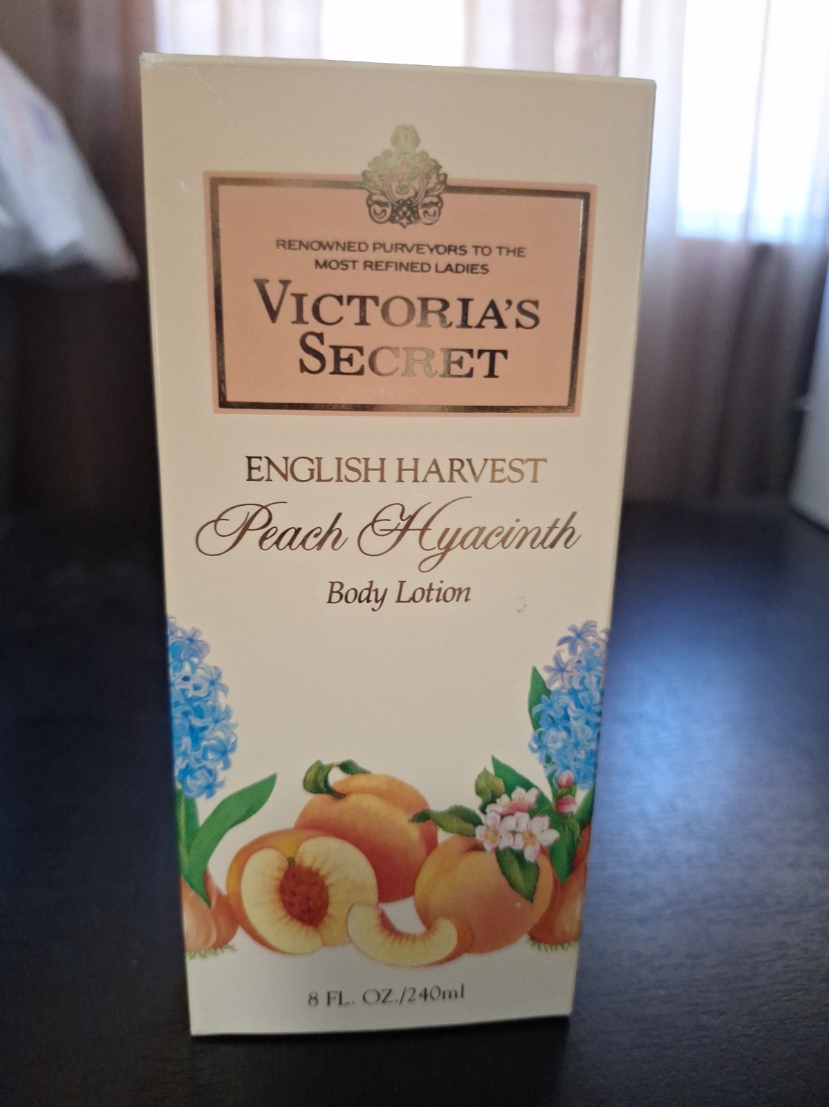 Vintage Victoria's Secret English Harvest Peach Hyacinth Body Lotion 8 Fl Oz