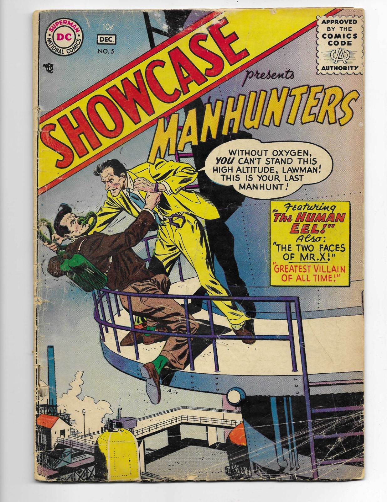 Showcase 5 1956 DC Comics G/VG 3.0 Manhunters Mr. X Human Eel