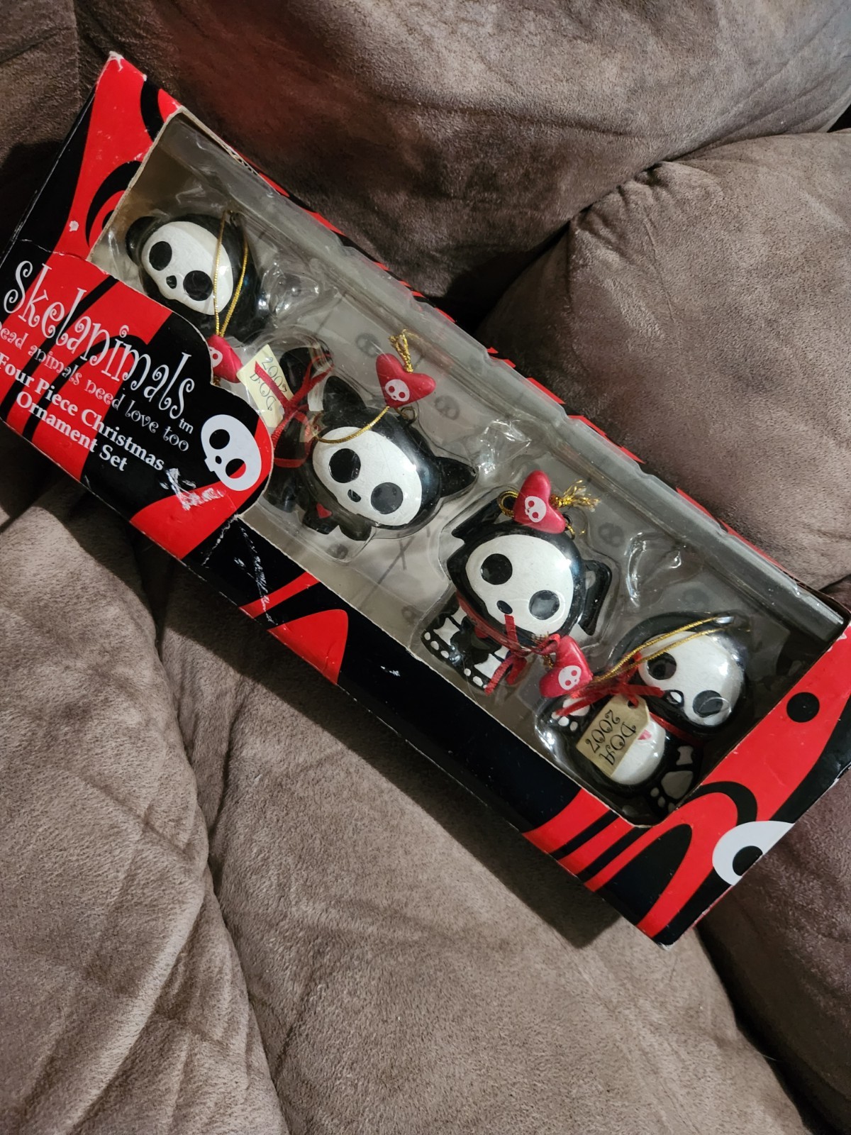 Skelanimals Kurt Adler Christmas Ornaments Set Of 4 Dax Pen Marcy Kit 2007 Rare