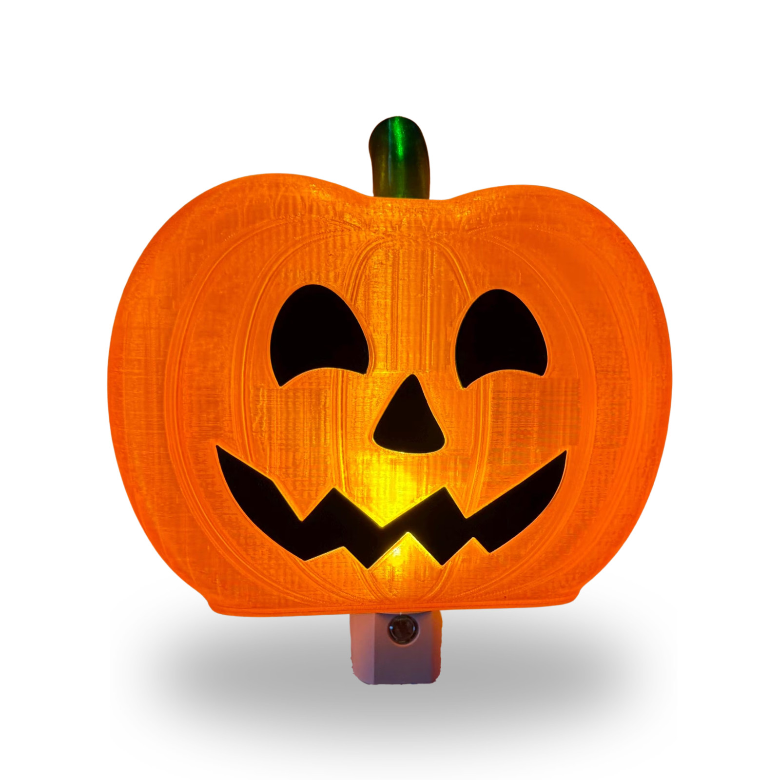 Jack O Lantern Pumpkin Night Light Spooky Halloween Plug In LED Decor