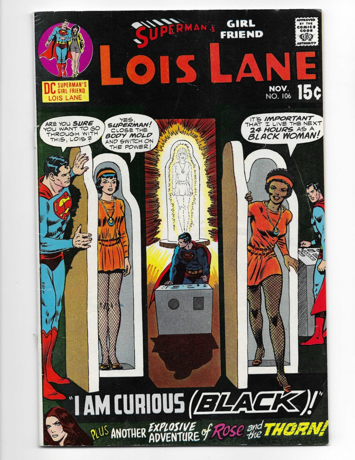 Superman\'s Girlfriend Lois Lane 106 1970 DC Comics Qualified F 6.0 *See Descrip*