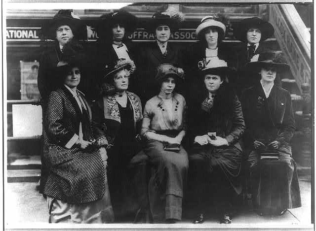 Photo:Group of 10 suffragettes