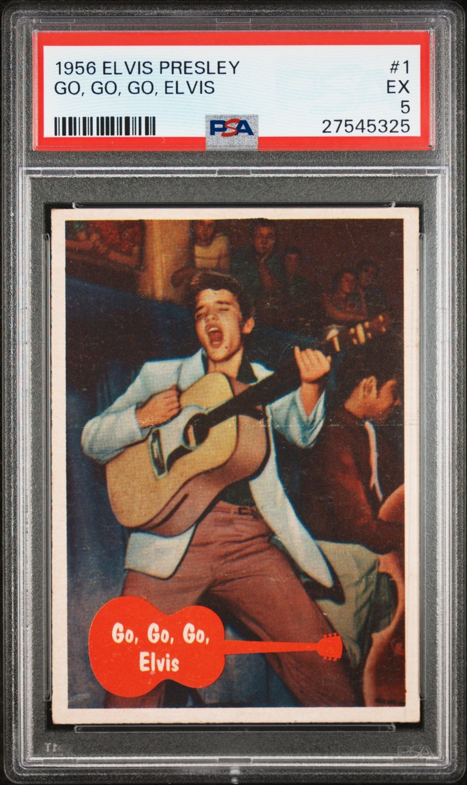 1956 TOPPS ELVIS PRESLEY GO GO GO ELVIS 1 PSA 5