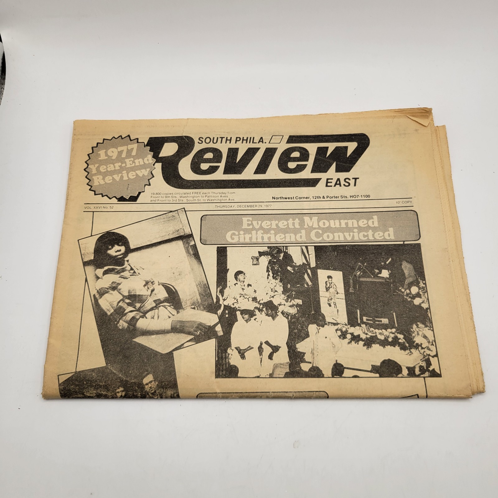 Vintage 1977 South Philadelphia Review East Free Newspaper December Year Review Vintage 1977 South Philadelphia Review East Free Newspaper December Year Review