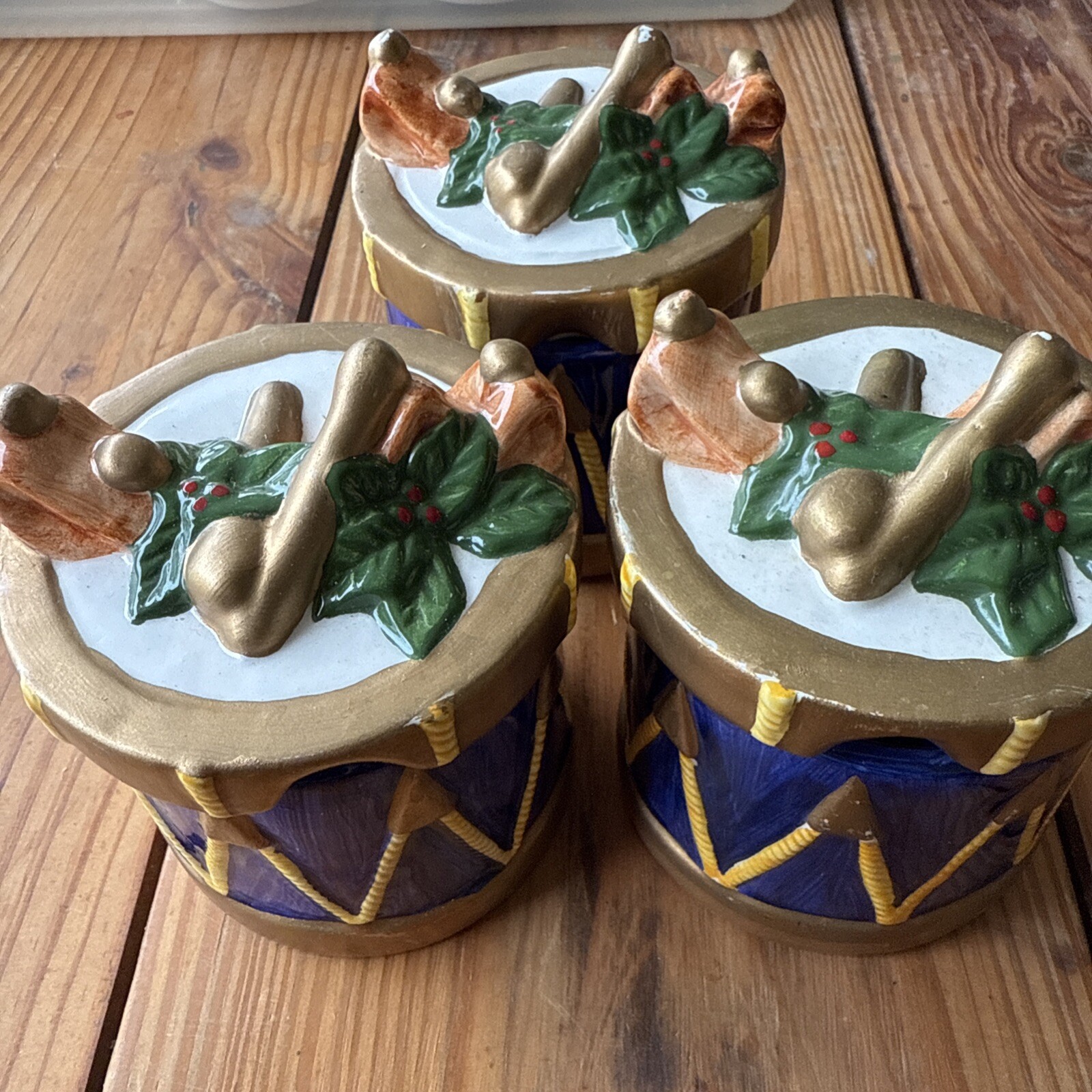 Whimsy Christmas by BLOCK Set 3 Jars  & Lid  4\