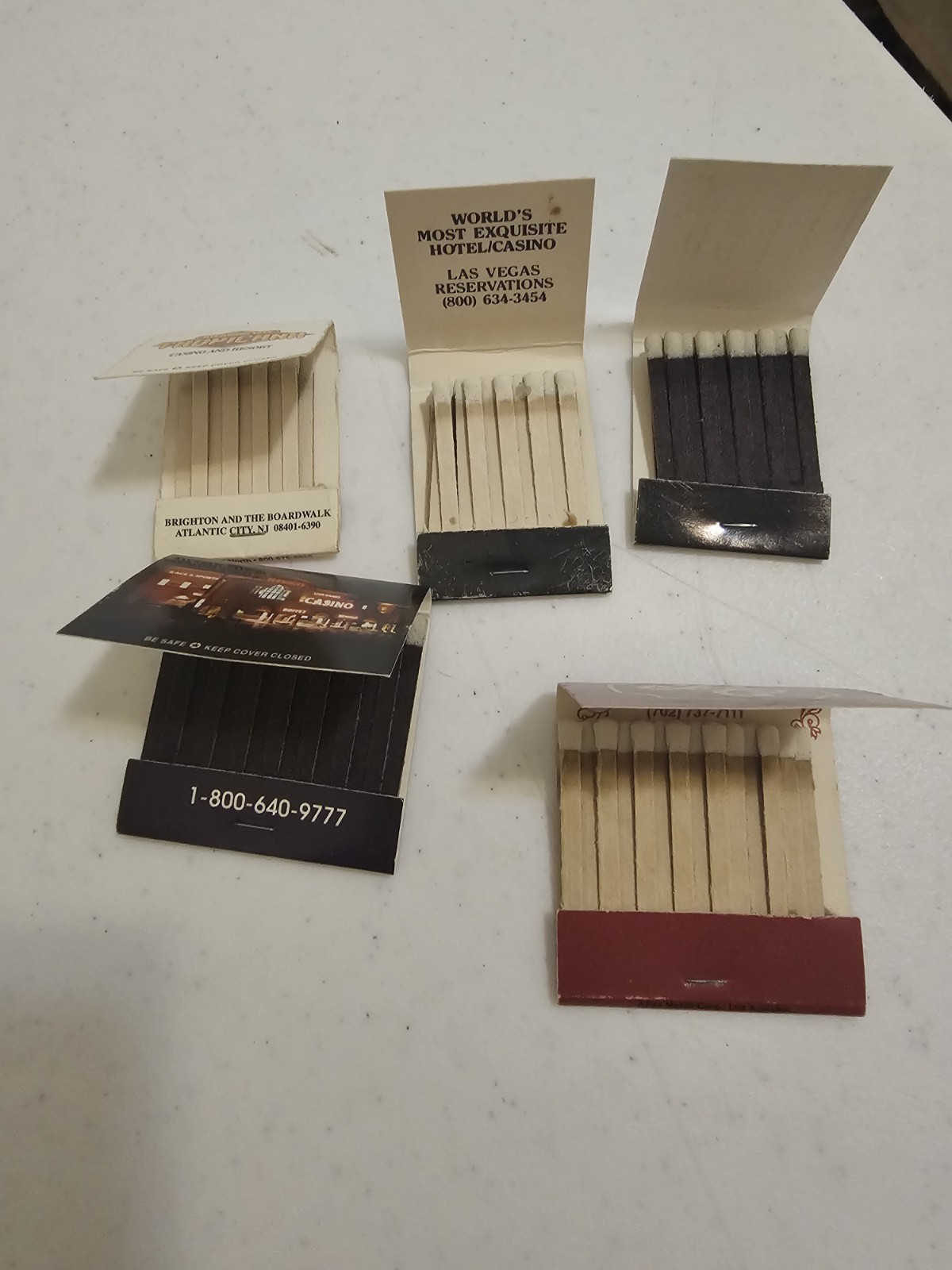 Match Books- Unused, Old Vegas Hotels Match Books- Unused, Old Vegas Hotels