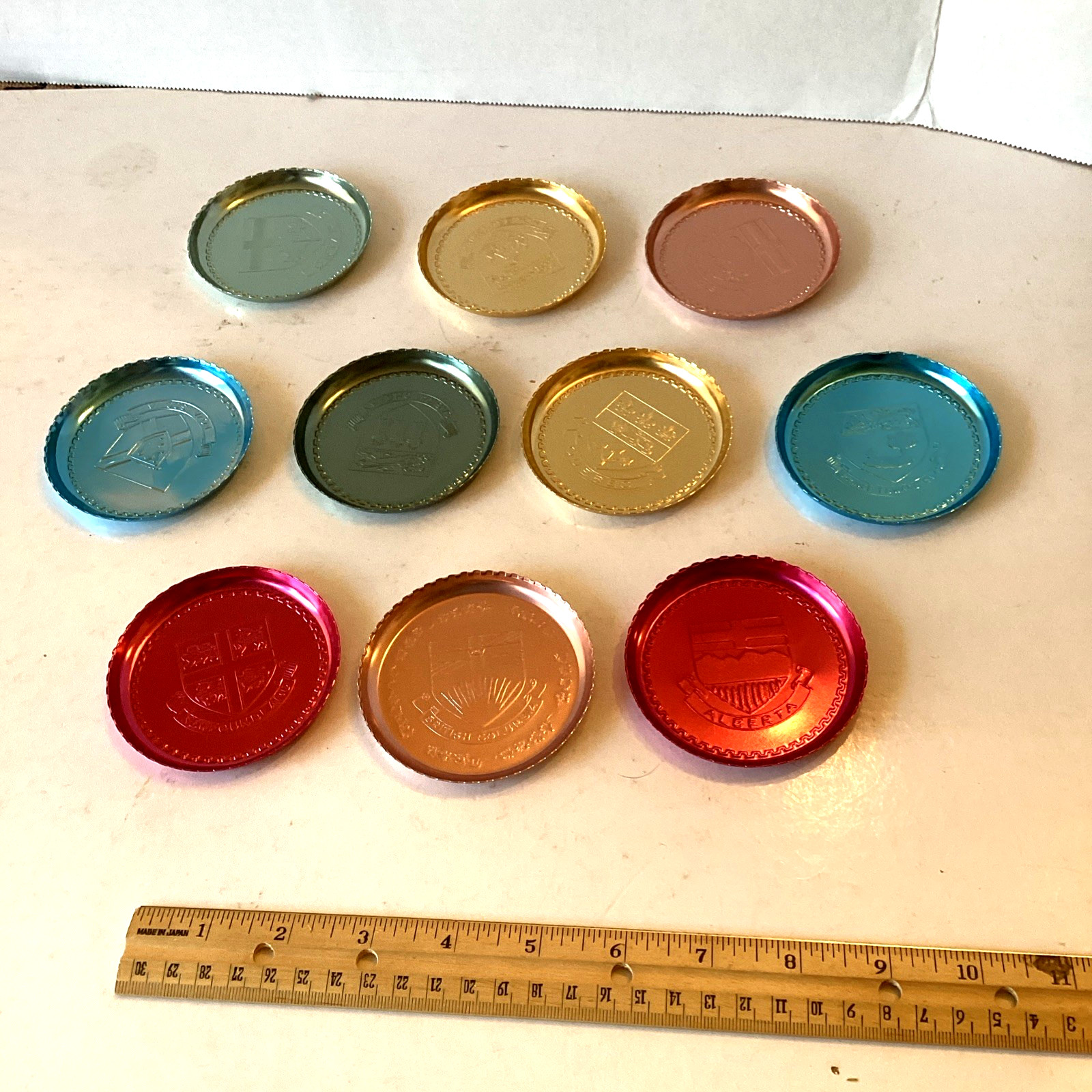 Payne Aluminum Canada Province Coasters Vintage NIB