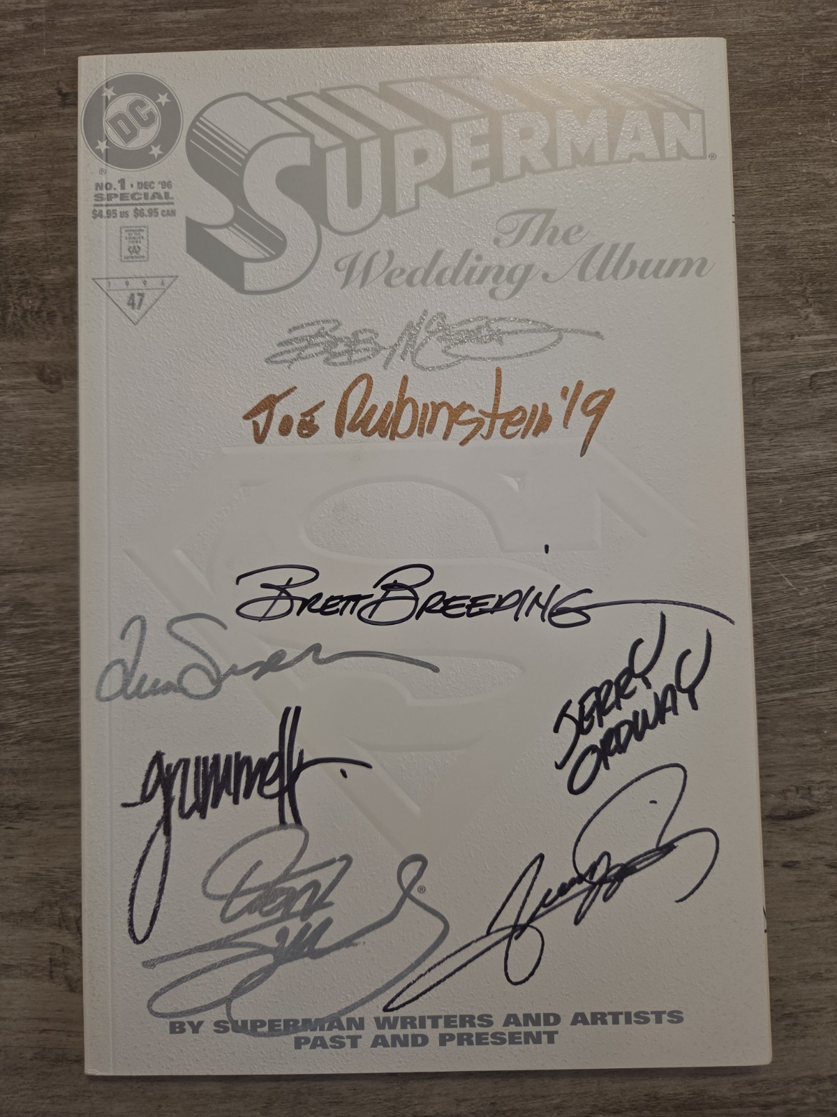 Superman: The Wedding Album #1 (DC 1996) Signed X8 George Perez NM 9.6 9.8