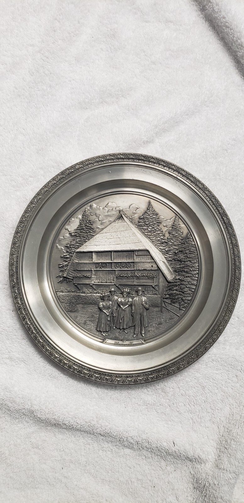 Vintage WMF Zinn Galerie 9” Pewter Plate Germany