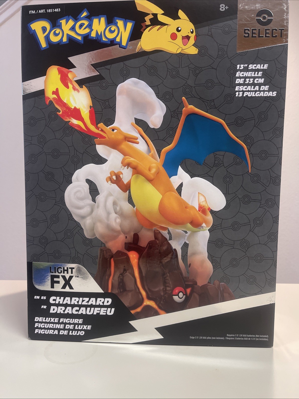 Charizard - Jazwares Pokemon Select Deluxe LightFX 13” Statue Brand New