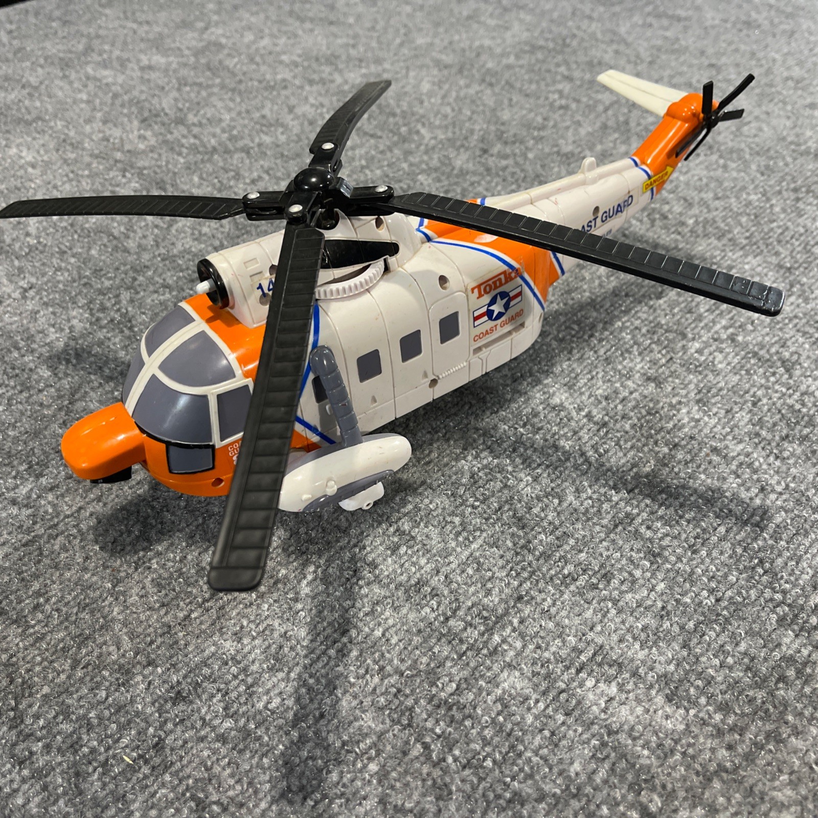RARE Vintage 2000 TONKA US COAST GUARD Helicopter Toy Untested USCG Los Angeles