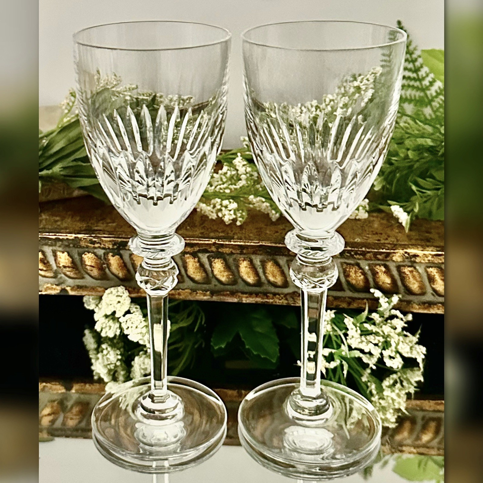 Royal Gallery Maribor Wine Glasses Pair 7 3/4\