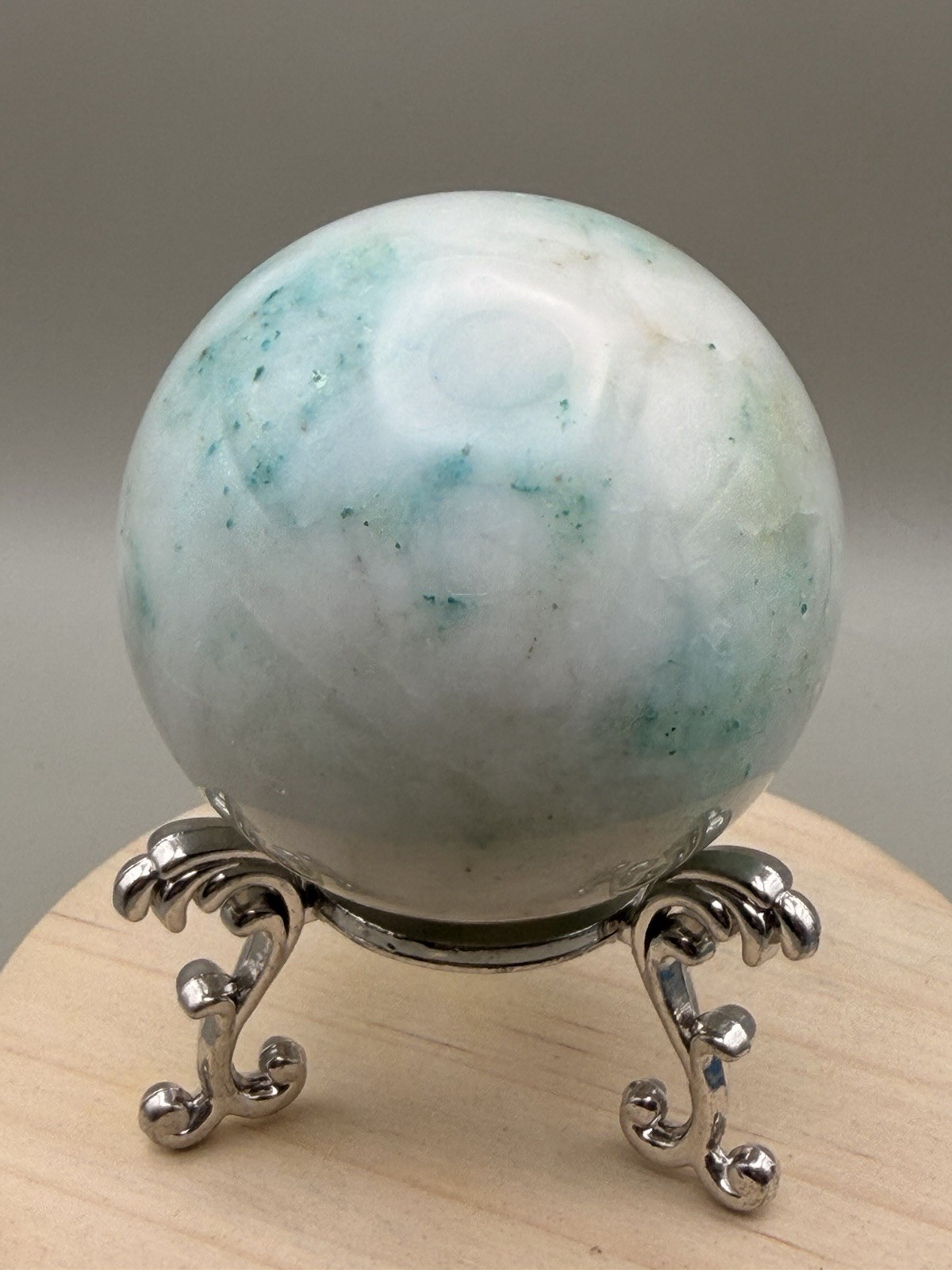 55mm Phoenix Stone Sphere Natural Crystal Gemstone Reiki Chakra Healing 