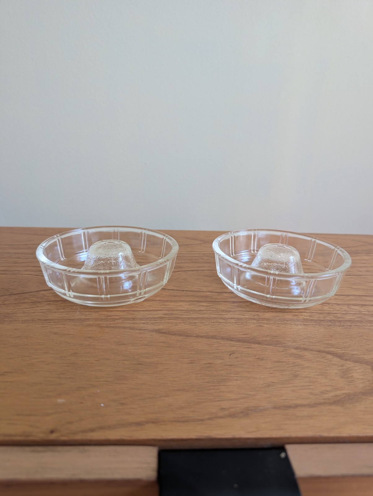 GLASBAKE Pair VINTAGE Little Princess Miniature Mold For Bundt Cake Jello