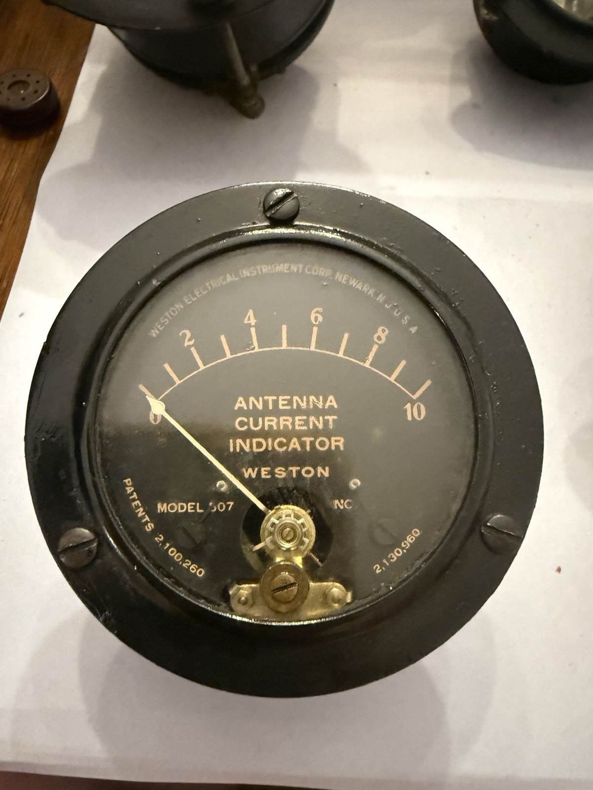 Vintage Weston Antenna Current Meter Model 507 Vintage Weston Antenna Current Meter Model 507