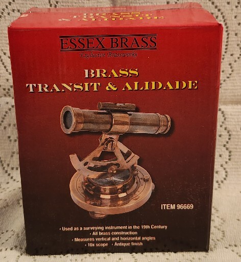 NIB Essex Brass Exclusive Brassworks Brass Transit & Alidade