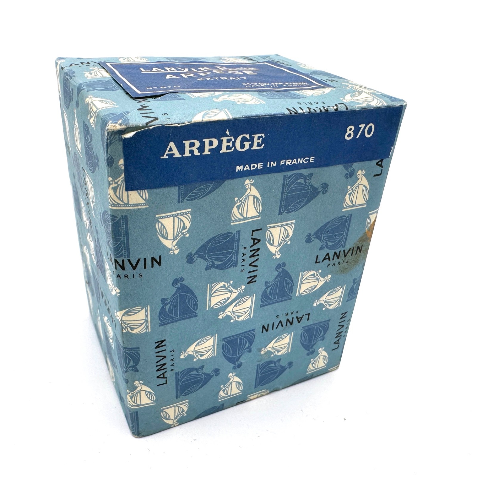 1950s - 60s LANVIN Paris Arpege Extrait Perfume New SEALED In Box Number 870 1950s - 60s LANVIN Paris Arpege Extrait Perfume New SEALED In Box Number 870
