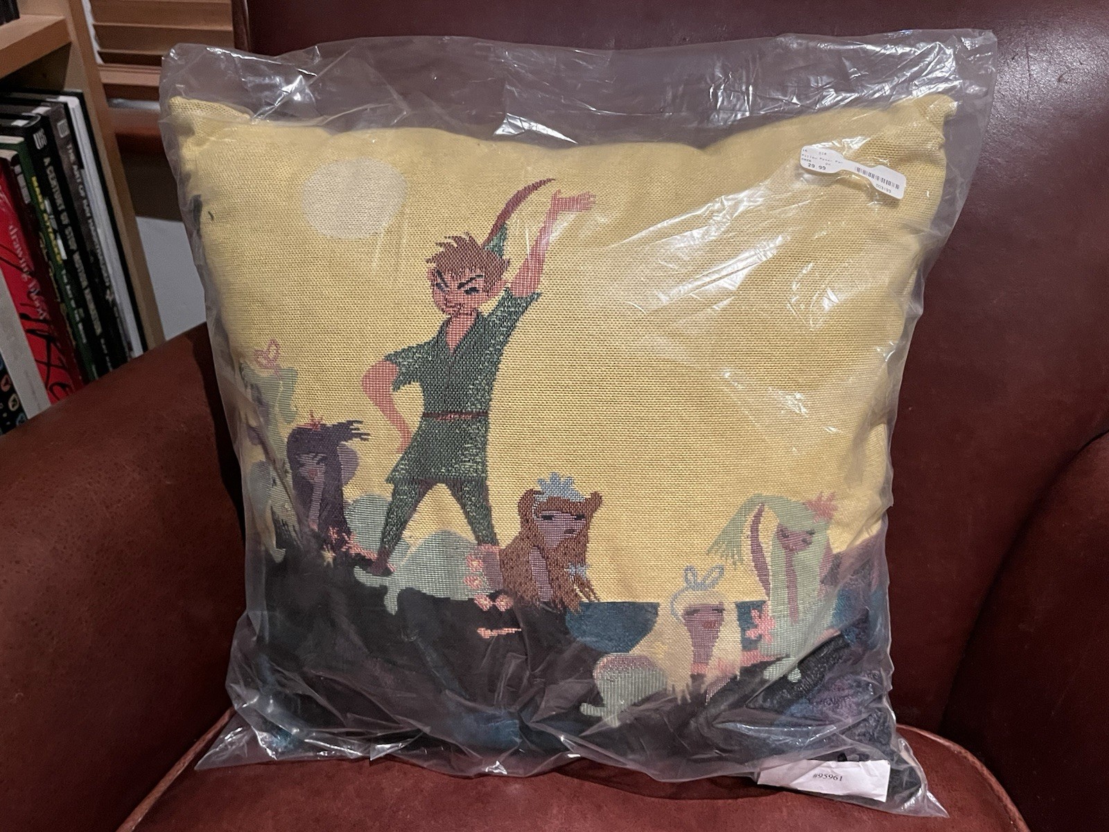 Vintage Disney’s Mary Blair PETER PAN Tapestry Pillow • NOS • RARE Kevin & Jody