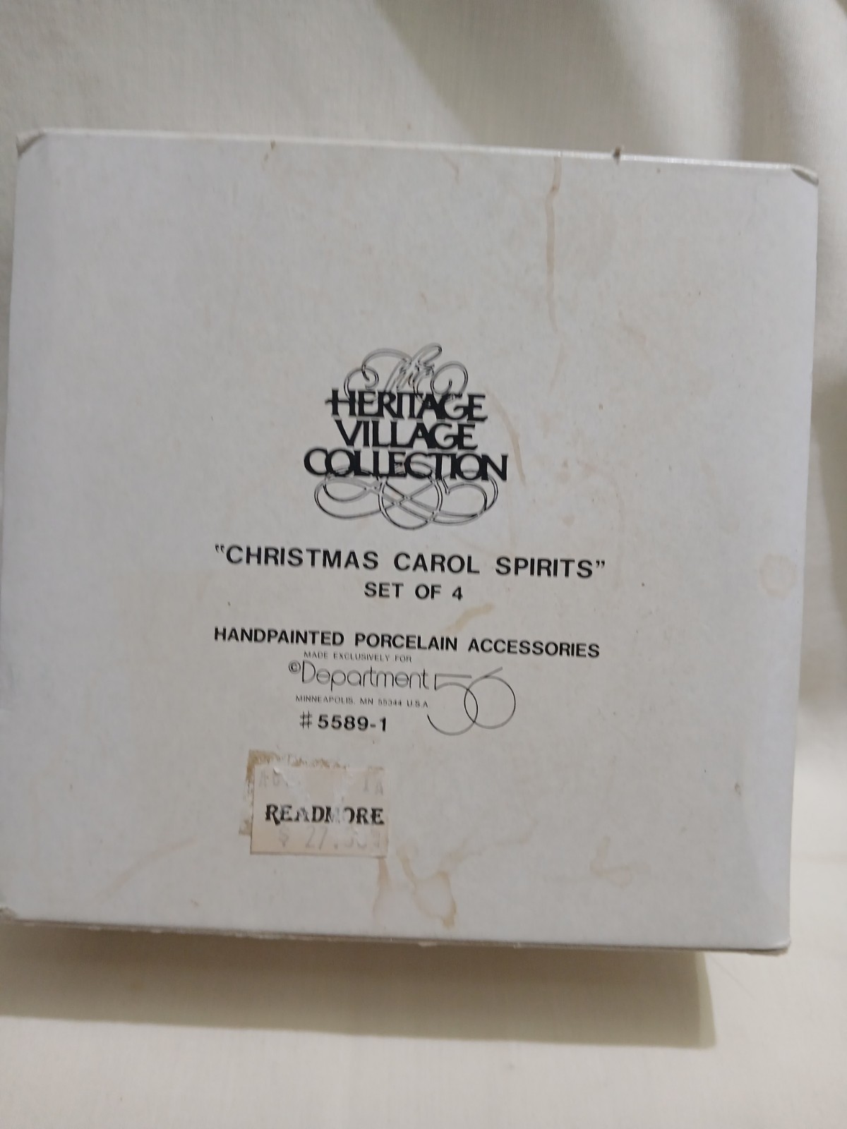 Dept 56 Heritage Village Christmas Carol Spirits Set of 4 55891